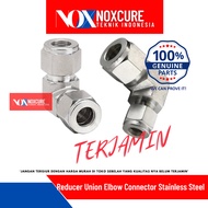 8MM x 6MM Reducer Union Elbow Connector 8MM x 6MM Stainless Steel Tube/