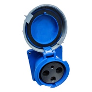 Grippes 125A 2P+E Industrial Outlet 380V - 415VAC Chassis Type ( 3 Pins) IEC60309-2 3432