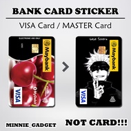 [ Gojo Satoru ] For BANK Card Sticker Cover / MASTER / VISA / CREDIT/ DEBIT CARD