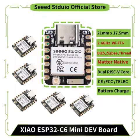 ESP32C6 mini development board XIAO esp32 c6-2.4 GHz WiFi6,BlE5.3,Zigbee Thread (802.15.4)ESP Rain M