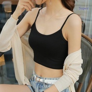 Women's Spaghetti Strap Crop Top - Scoop Neck Lightwear Cami