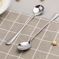 Creative Spoon Ice Cream Dessert Spoon Long Handle Korean Bibimbap Spoon Household Stainless Steel S