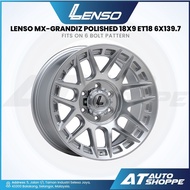 Lenso MX-Grandiz Polished 18x9 ET18 6x139.7 (1 Piece) Rims 4x4