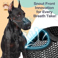 Frontal Opening Breathable Dog Snout Cap Mesh for Drinking and Breathing