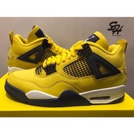 AIR JORDAN 4 RETRO 黑黃 閃電 男 CT8527-700 女 408452-700