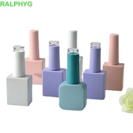 RALPHYG Nail Polish Bottles, With Brush Packing Nail Gel Bottles, Reusable Glass Beauty 10ML 15ML Na