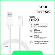 [1Year Warranty] 6A/60W VOOC Cable Super Fast Charging Type C Cable Support Data Transfer OPPO DL129