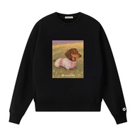 เสื้อสเวตเตอร์คอกลมแขนยาวผู้หญิง MARDI MODA ฤดูใบไม้ร่วง 2025 ทรงหลวม ลายสก็อต ผ้าฝ้ายอินทรีย์ แฟชั่