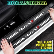 SILL PLATE CARBON STICKER TOYOTA RUSH GR CAR STICKER FOOTPRINT PROTECTOR STICKER