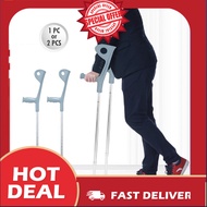 🎀Fly Buy🛒 Height Adjustable Aluminium Elbow Crutch Anti-Slip Walking Stick Elbow Crutches Forearm Underarm Arm S
