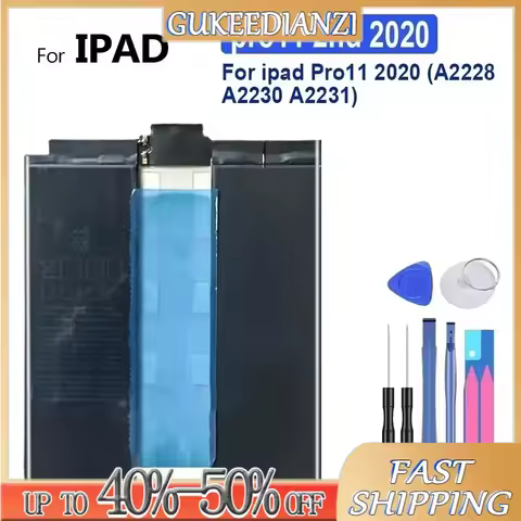 Battery 5200mAh-9720mAh For ipad 7 8 9 pro 11 2021 2rd 2th 2020 2018 A1980 12.9 5th 6th Gen A2378 10