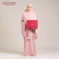 Siti Khadijah Telekung Ultra Fine Lace Prayer Rose in Blush Pink