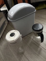 Glasslock 攪拌機 玻璃杯 濾茶器 垃圾桶