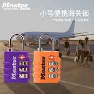 Masterlock masterlock กุญแจล็อคศุลกากรเดินทางไปต่างประเทศกระเป๋าเดินทางกุญแจล็อคขนาดเล็ก TSA ล็อครหัส4684