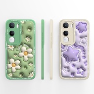 Casing For vivo Y400 Y400Pro Phone Cases Popular Flower Purple Star Silicone Lens Protection Case Fo