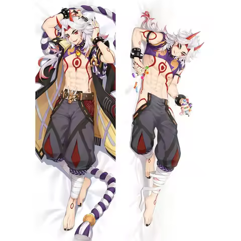 Anime Genshin Impact Arataki Itto Cosplay Dakimakura Pillowcase Hugging Body Pillow Case Otaku Cushi