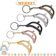 WEY Purse Frame Kiss Clasp Vintage Pattern Handle Bag Accessories Bag Making Metal Bag Clasps Bag Ki