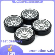 4Pcs Hard Plastic Drift Tire Tyre Metal Wheel Rim for  284131 K969 K989 P929 Mini-Z 1/28 RC Car Upgr