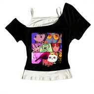 Cropped Top - Harajuku Grunge Style | Summer Fun Tee