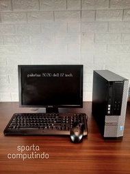 Paketan komputer Dell 3020 monitor 17 inch core I7-4770 WIFI Diskon