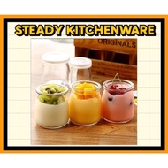 Mini Cute Pudding Jar With Cover Milk Bird Nest Yogurt Jar With Cover