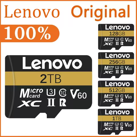 Original Lenovo Memory Micro TF SD Card Class10 V60 TF Card 1TB Mini SD Card 512GB 128GB A2 U3 Micro