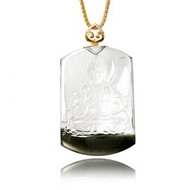 【正佳珠寶】綠幽靈 超頂級聚寶盆 觀世音菩薩 25.5g 綠幽靈觀音