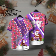 【 Free Custom Name and Number 】2026 Fashion Street Men's and Women's Christmas Short-sleeved T-shirt