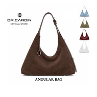 [10SEP LAUNCH] Dr Cardin Angular Tote Bag / Soft Suede / Faux Leather / Polka-dots design Unisex BG-