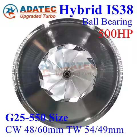 IS38 Hybrid Turbo Upgrade 500HP Ea888 Gen3 CHRA G25-550 Size for Audi S3 Skoda VW Golf VII 2.0 TSI G