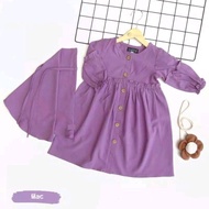 GAMIS ANAK ZARINA SET JILBAB USIA 1-10 TAHUN PREMIUM WARNA PUTIH MANASIK HAJI TK PAUD SD HIJAU ARMY 