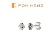 Poh Heng Jewellery 18K Earrings in White Gold