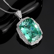 New Product Copper Bottom Plated Real Gold Simulation Para Green Temperament Simple Necklace Main 20