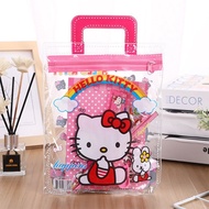 【GN403-005A】7 in 1 Cartoon Kids Stationery Set With Handle Cute Children Birthday Present Goodies Ba