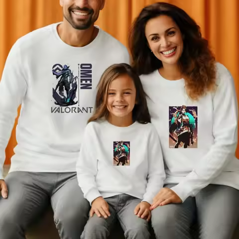 Valorant Gaming Jett Killjoy Kid Cartoon Printed Hoodie Children Sweatshirt Casual Sweatshirts Winte
