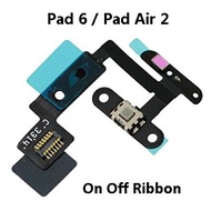 Power On Off  OnOFF  Microphone Mic Flex Cable Ribbon For Pad 6 / Air 2 / Air2 @ ( A1547 A1566 A1577