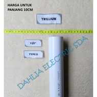 PVC PIPE 1 1 1/ 2" D LENGTH 10CM TRILLION
