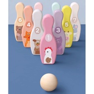Wooden bowling games - bowling toys - Wooden bowling - bowling toys