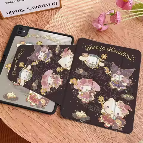 Anime Magic Sanrio Hello Kitty for IPad Pro Case 11 10 9 New A16 Protective Cover Air 7 Air 6 Anti-f