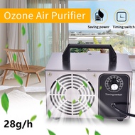 เครื่องกำเนิดโอโซน 28g/h เครื่อง Ozonator แบบพกพาเครื่องกรองอากาศเครื่องกรองอากาศพัดลมสำหรับบ้าน รถ น้ำยากำจัดฟอร์มาลดีไฮด์