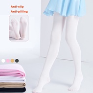 Kids Ballet Tights Girls Dance Pantyhose Gymnastics Stockings Black Pink Professional Non-slip Full 