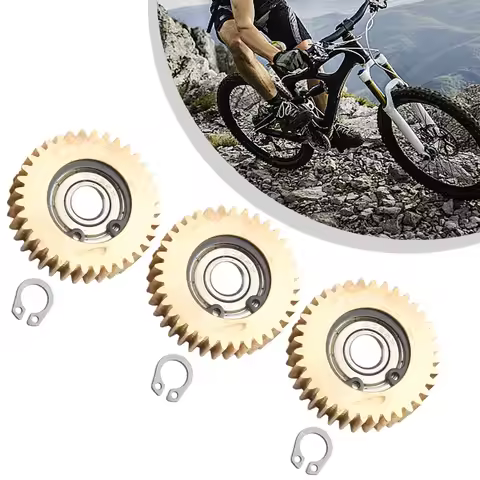Brand New Gears With Bearings Gear High Quality Practical 8mm (608-RS) Yellow 3PCS Electric Bike Mot