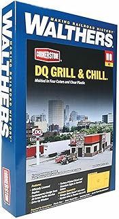 Walthers, Inc. DQ Grill & Chill Kit, 7-1/4 X 5-3/8 X 2-3/4" 18.4 X 13.6 X 6.9cm