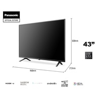 TH-43HX655K PANASONIC 43" HX655 4K HDR Android TV with Google Assistant &amp; Chromecast