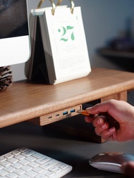 Log Computer Heightening Rack Accessories 10Gbps Desktop Self-Adhesive High-Speed USB3.2 Data Splitt