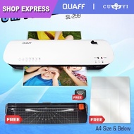 QUAFF SL299 A4 Laminator Hot Cold Laminating Machine with R4 Corner Puncher and Sliding Cutter | SPX