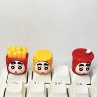 Crayon Shin-Chan Cute Snacks Replaceable Creative Cross Axis Button Cap Esc Single Mechanical Keyboa