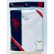 US POLO ASSN White T-shirt. Size L (12/14) (height 146-158 cm) - Pack of 5 - American product