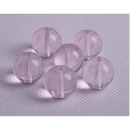 0.5kg light pink glass stone beads size 4-8-10-12-14mm