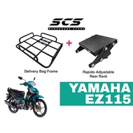 Tapak Monorack Rapido Yamaha EZ115 Food Delivery Bag Bracket Base Yamaha Transformer Accessories Mot